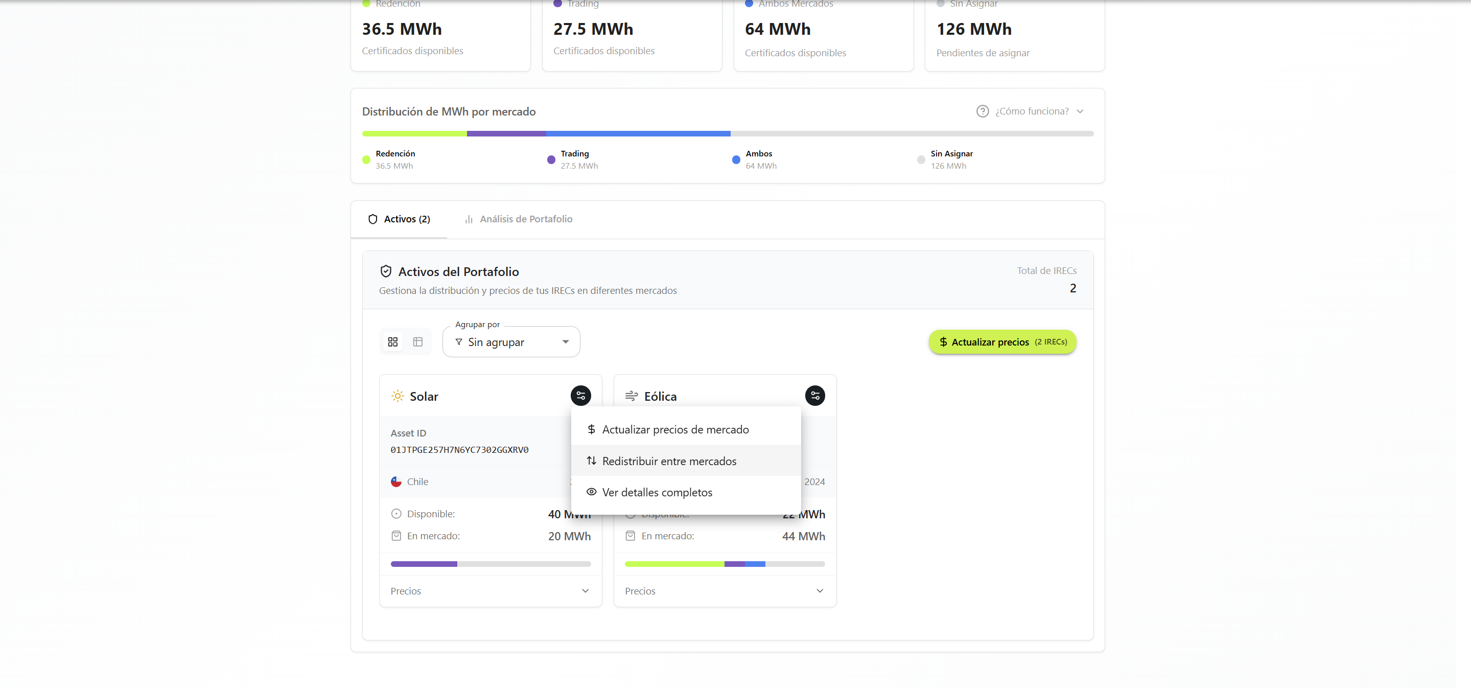 Market Distribution - Paso 1