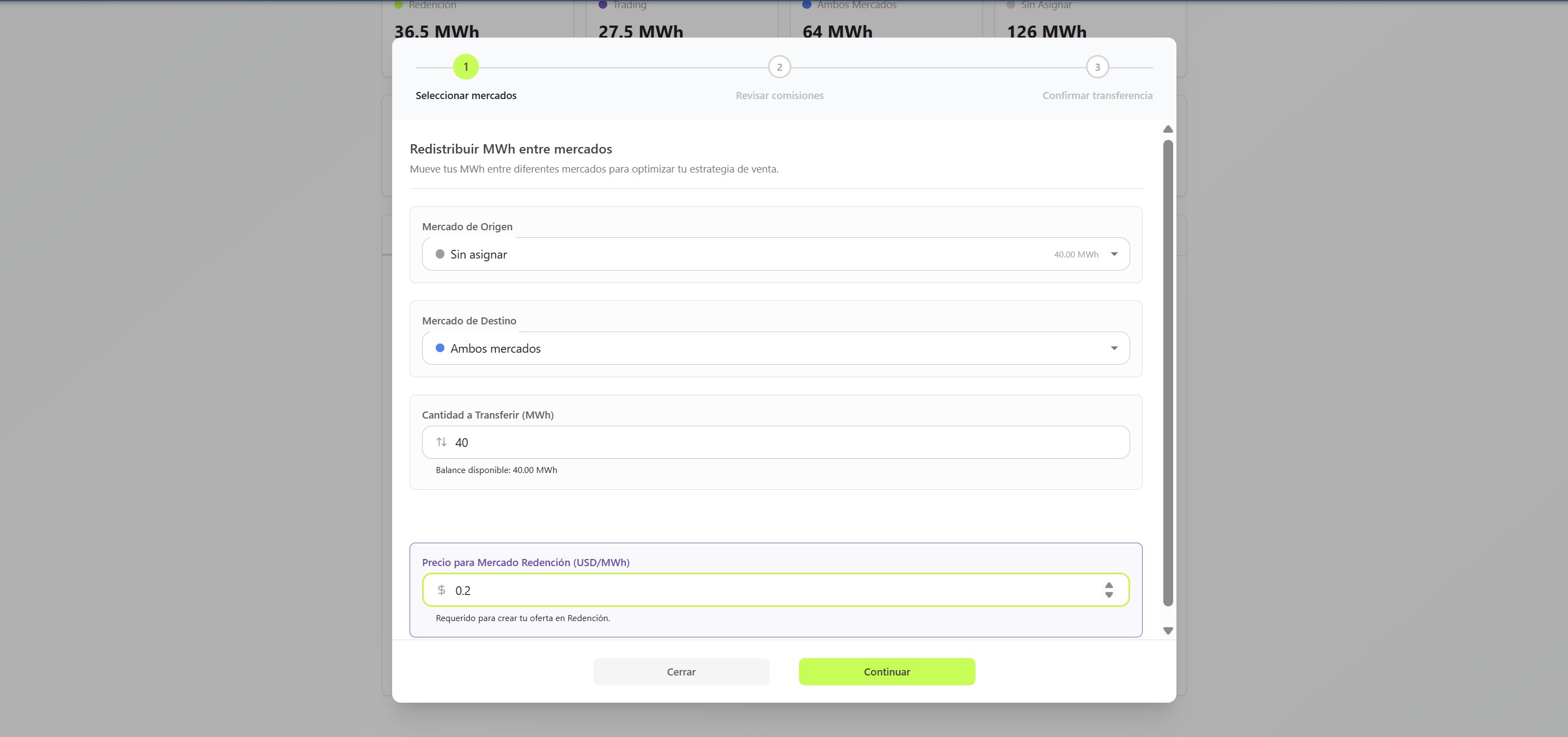 Market Distribution - Paso 2