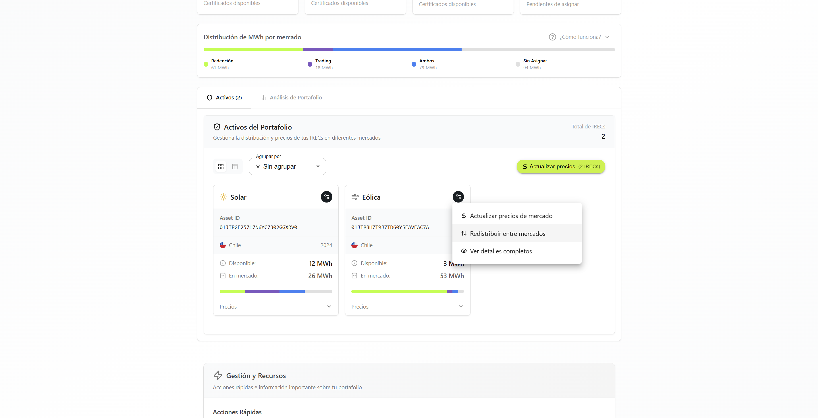 Portfolio - Acciones