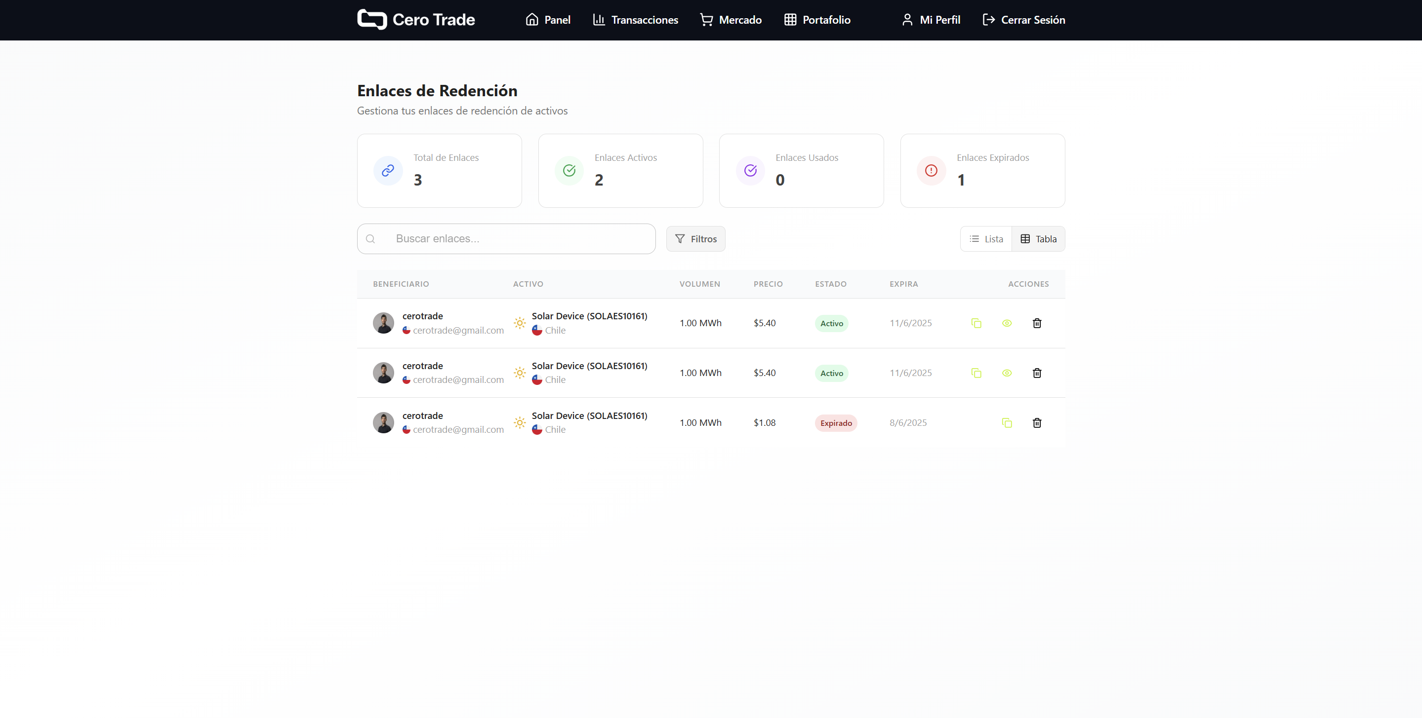 Enlaces de Redención