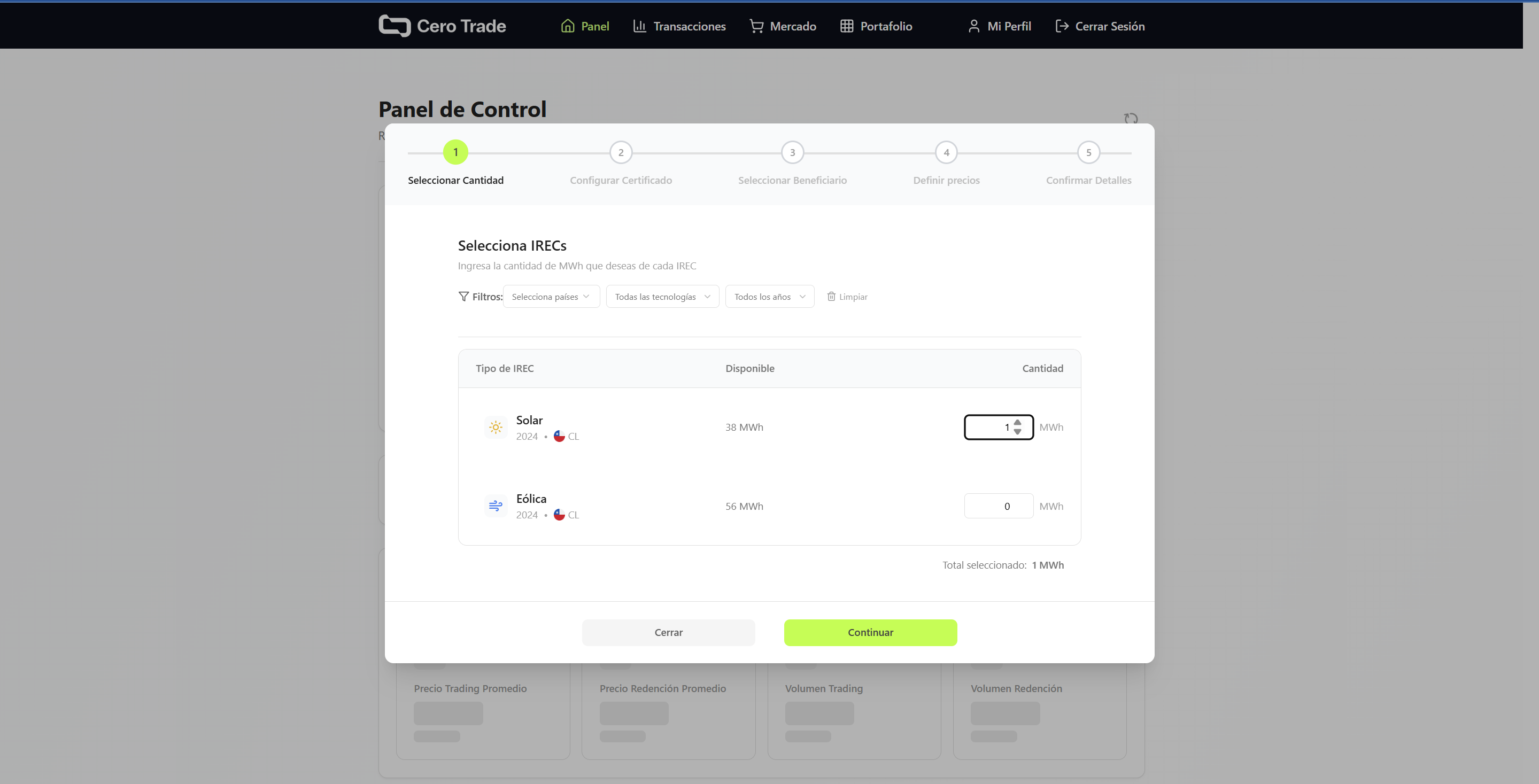 Redención Directa - Flujo