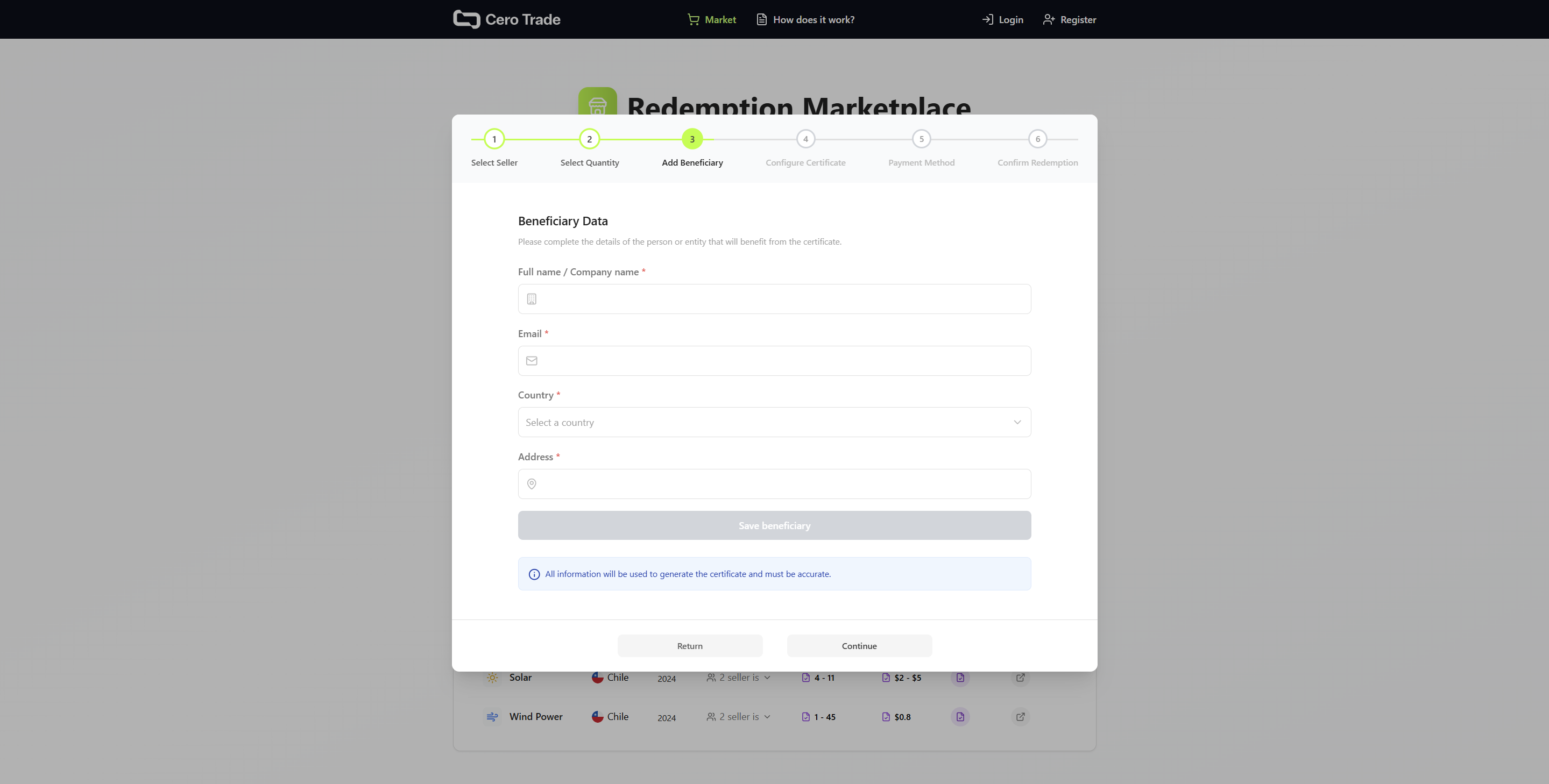End User Redemption - Step 3