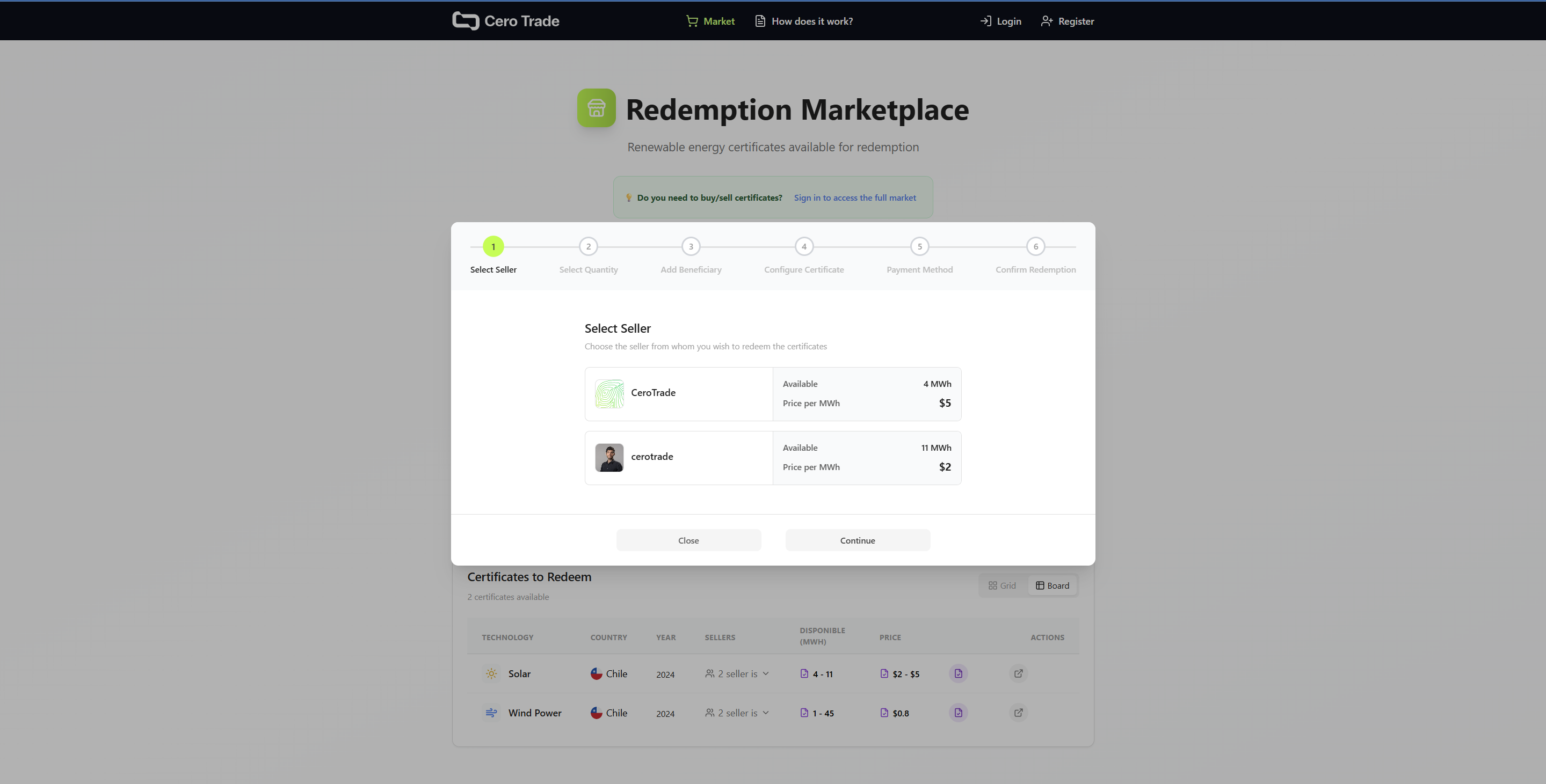 End User Redemption - Step 1