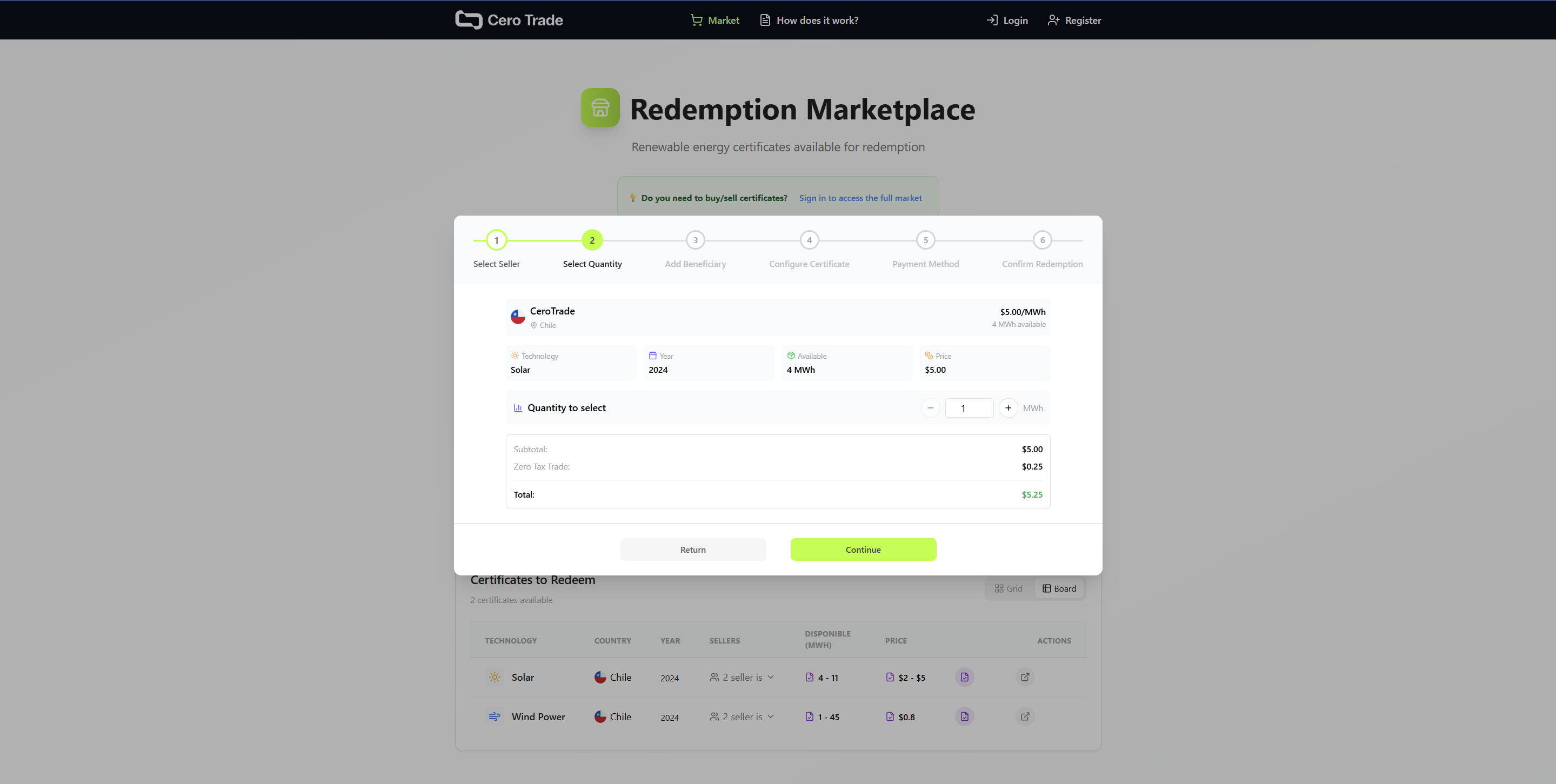 End User Redemption - Step 2