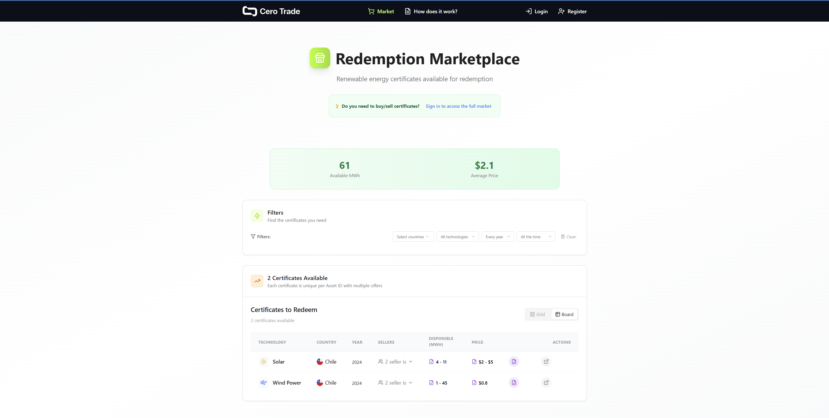 Redemption Marketplace